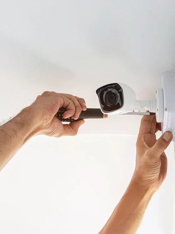 security camera installation